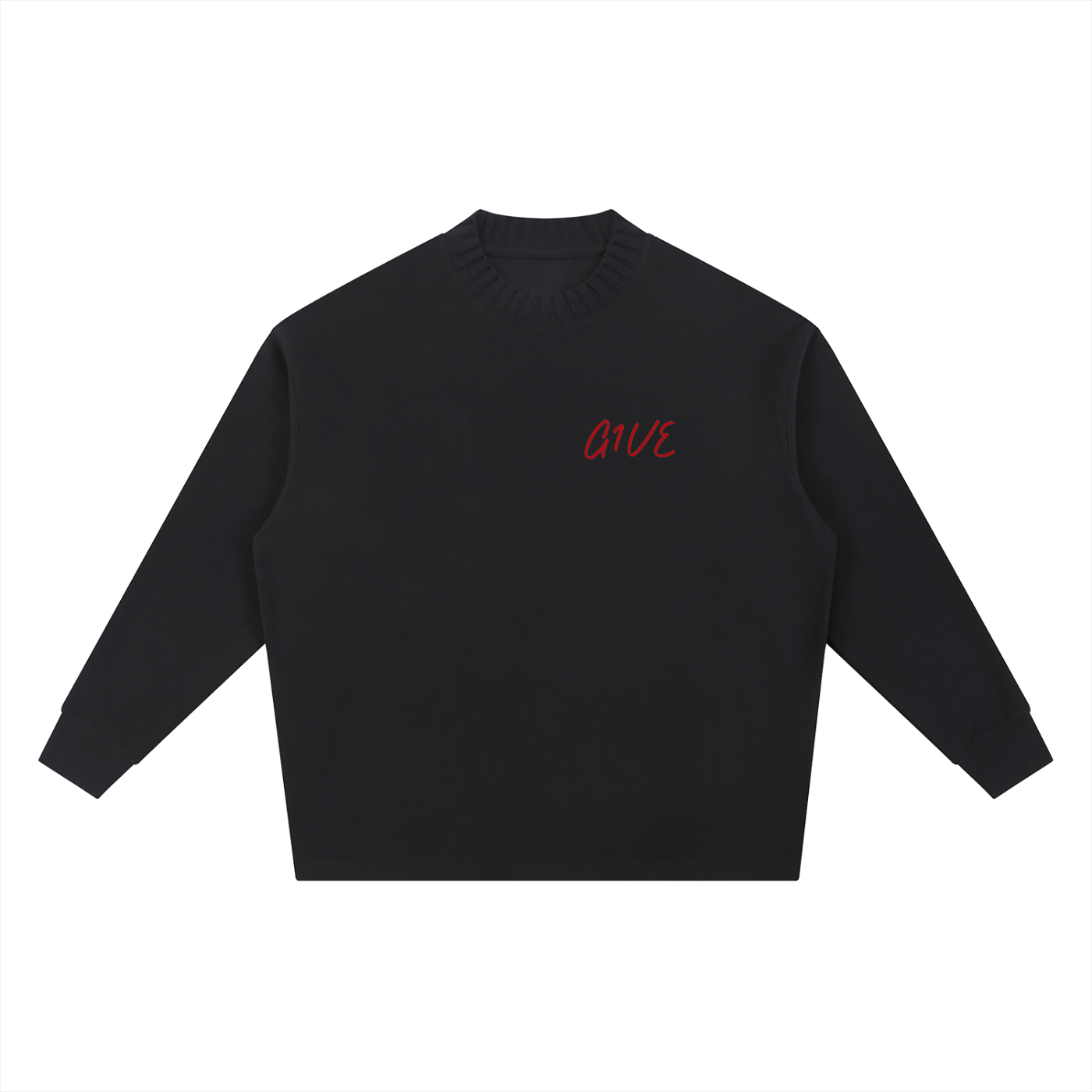 Knitted Round Neck Oversize Sweatshirt