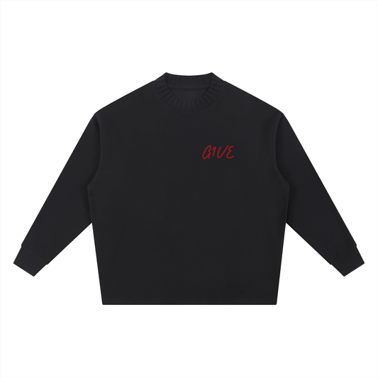 Knitted Round Neck Oversize Sweatshirt