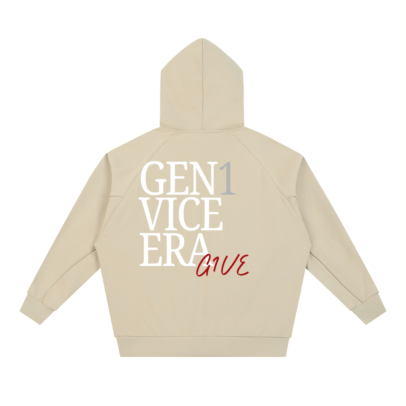 Dolman Sleeve Zip-Through Fleece Hoodie