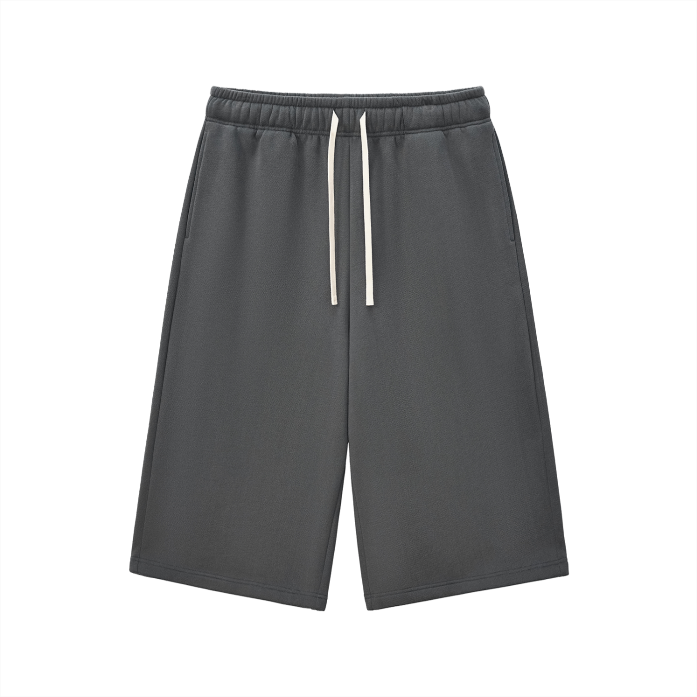 Relaxed Drawstring 3/4 Sweatpants