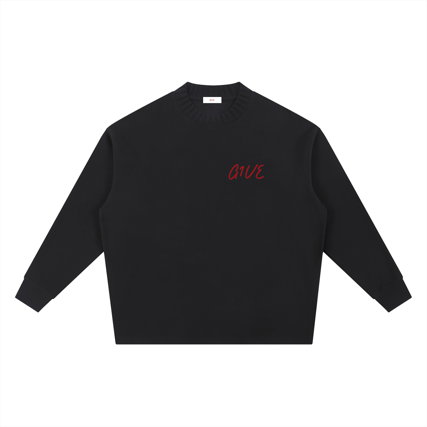 Knitted Round Neck Oversize Sweatshirt