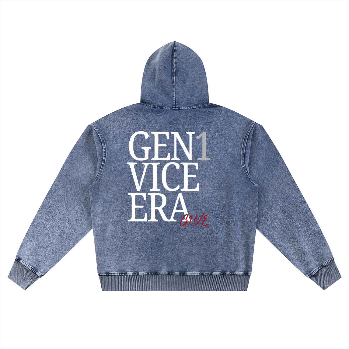 Snow Wash Oversized Hoodie