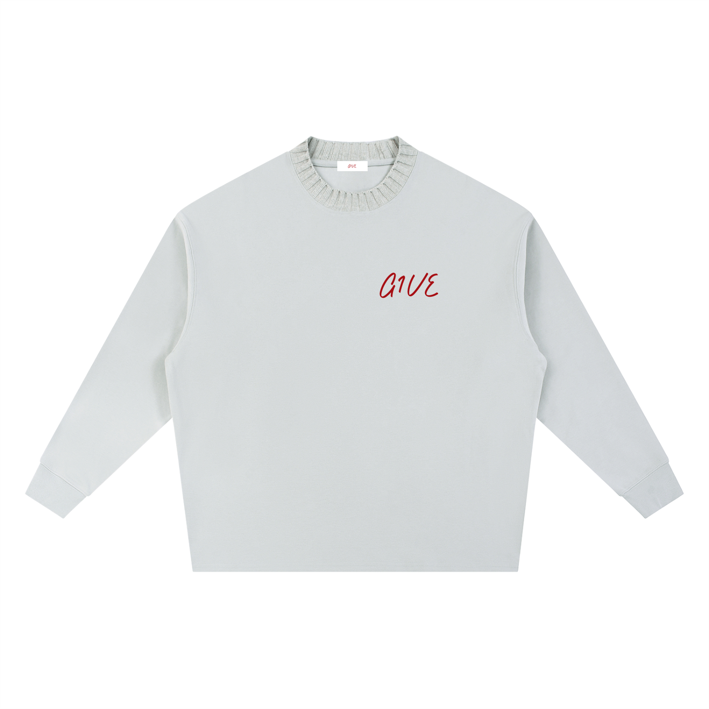 Knitted Round Neck Oversize Sweatshirt