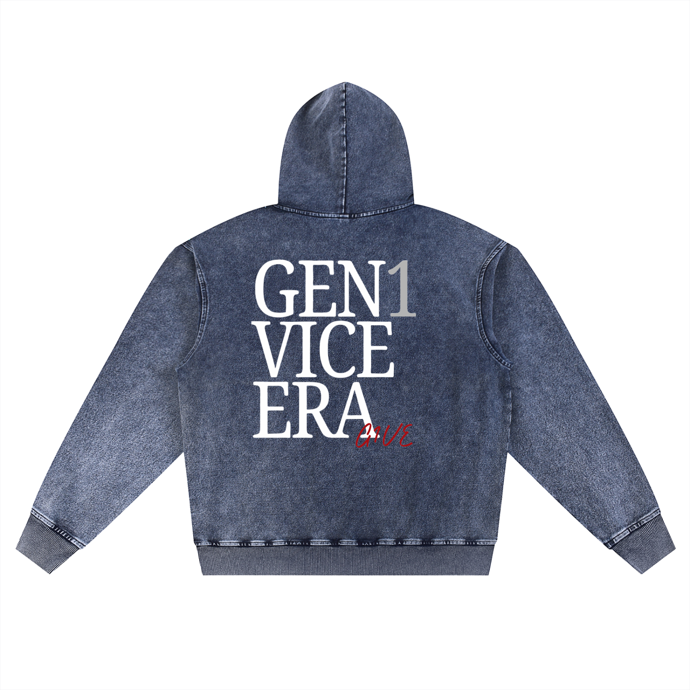 Snow Wash Oversized Hoodie