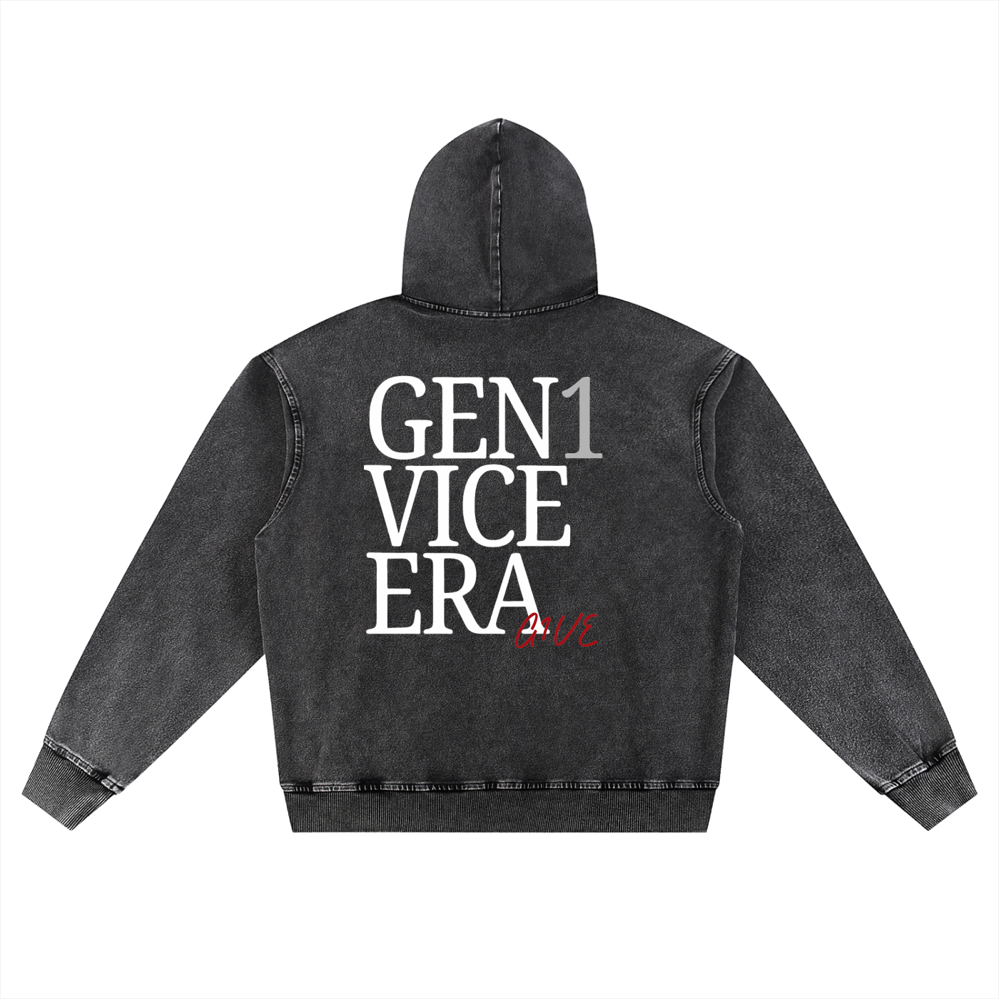 Snow Wash Oversized Hoodie