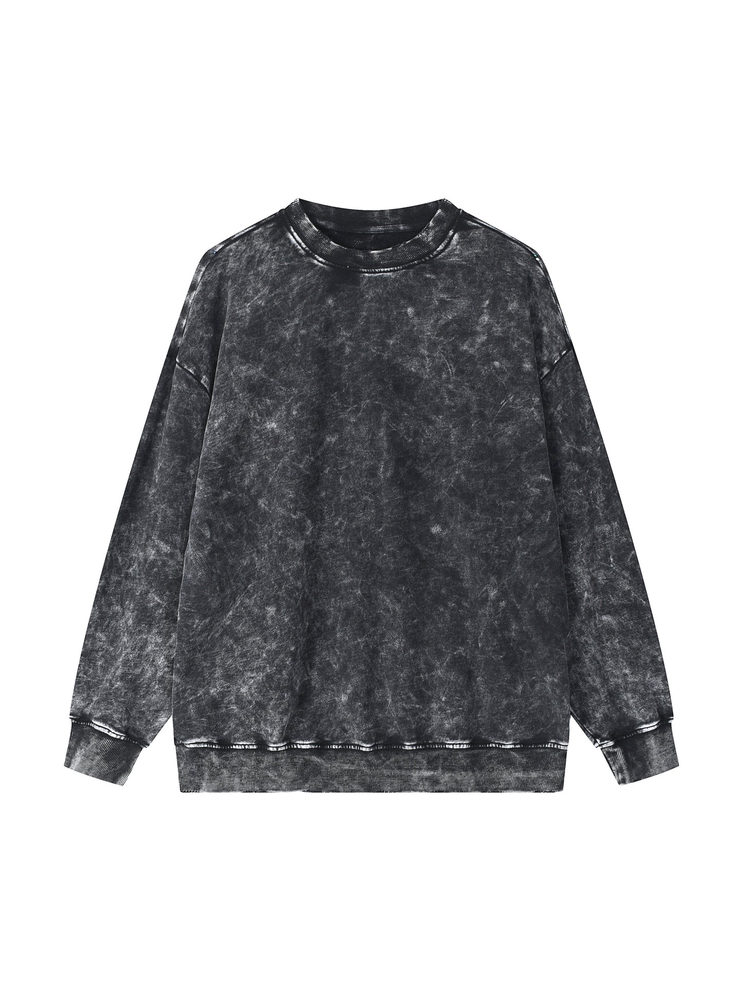Snow Washed Hand-Frayed Sweatshirt